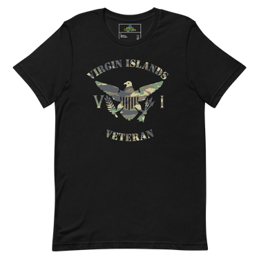 Virgin Islands Veteran Green Camo Unisex t-shirt